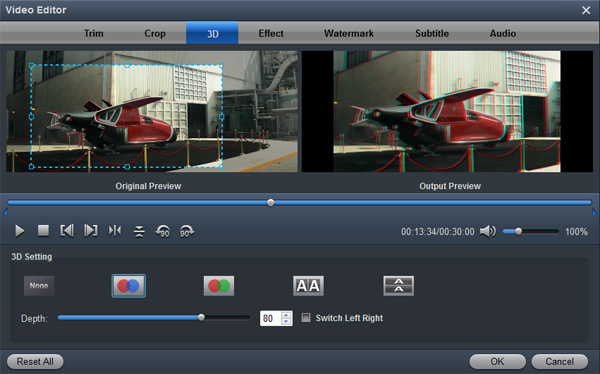 Edit video via 4K TV Video Converter