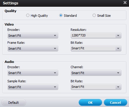 TiVo to TV Converter Settings