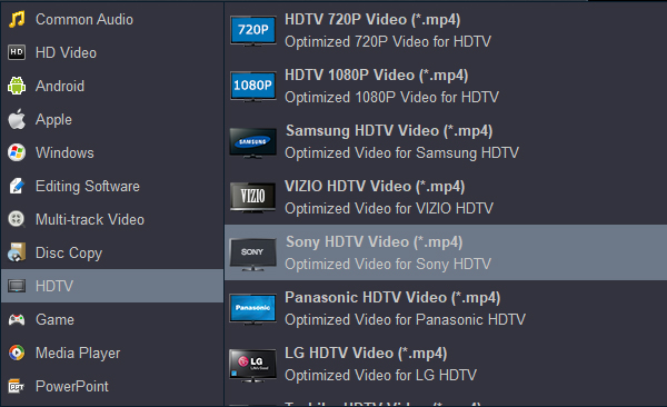 Play H.265/HEVC movies on Sony TV
